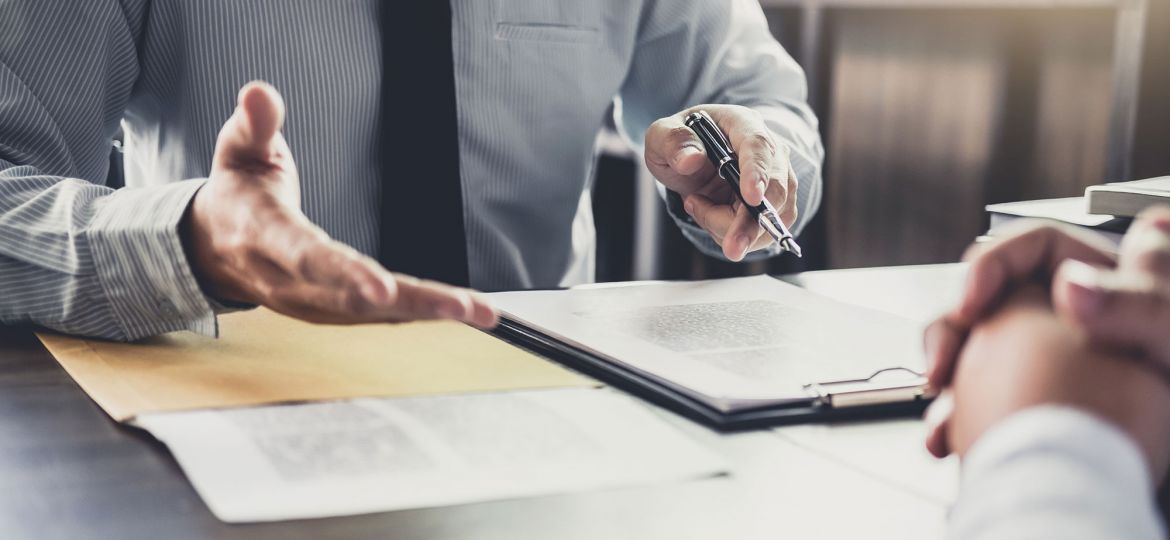 bigstock-Businessman-And-Male-Lawyer-Or-231441268